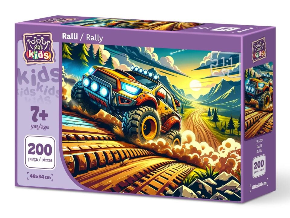 Art Çocuk Ralli 200 Parça Puzzle
