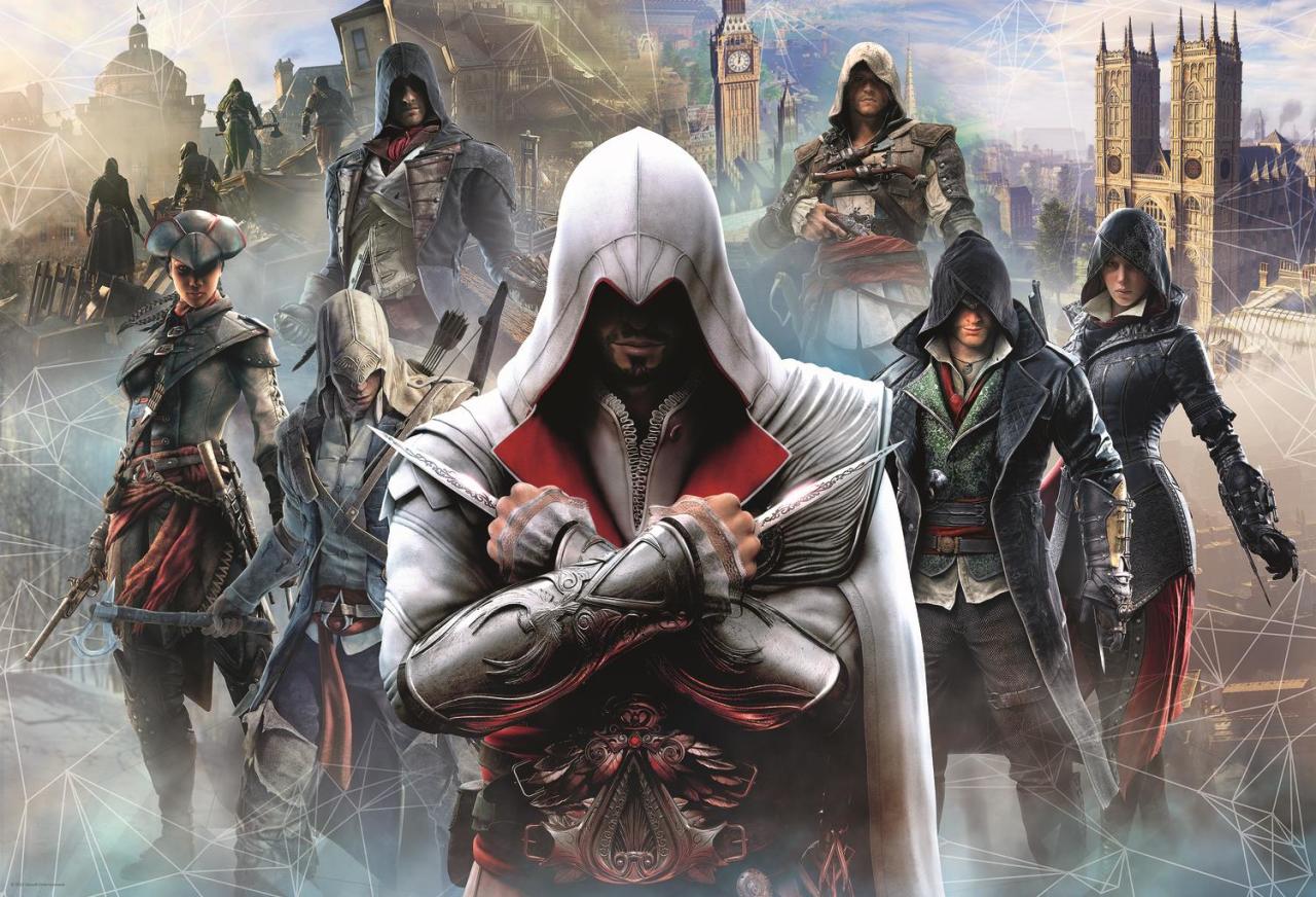 Trefl Puzzle Ubisoft Assassin's Creed, Collage 1500 Parça Puzzle