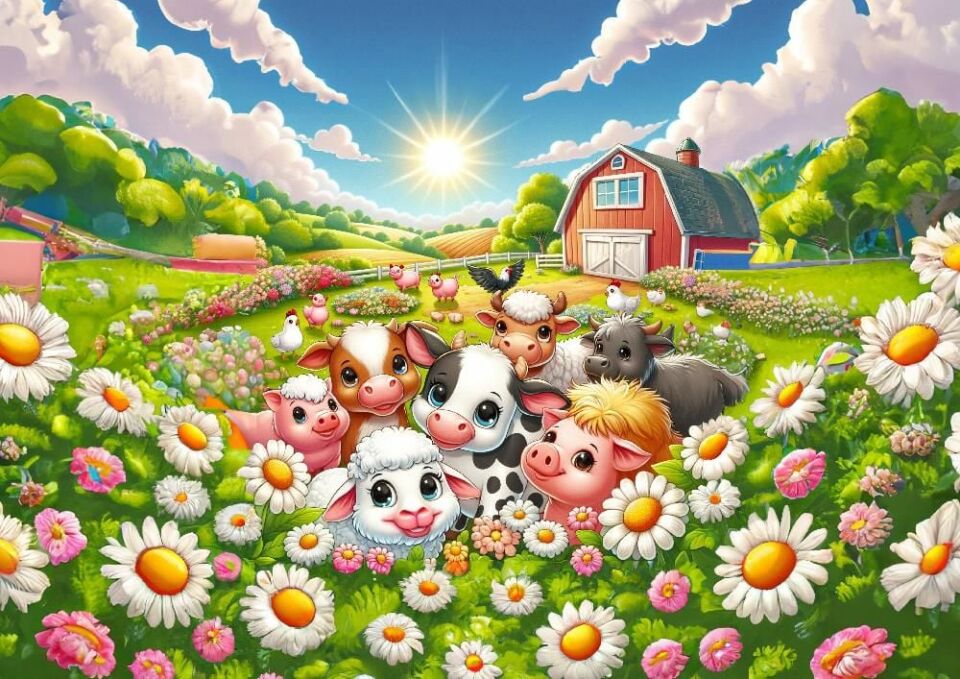 Art Çocuk Günaydın Fotoğrafı 50 Parça Puzzle