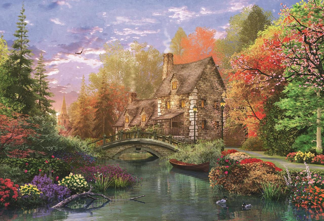 Trefl Puzzle Cottage By The Lake 1500 Parça Puzzle