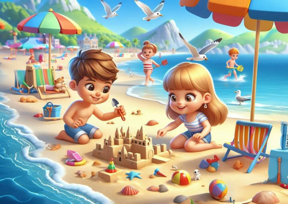 Art Çocuk Plaj Keyfi 100 Parça Puzzle