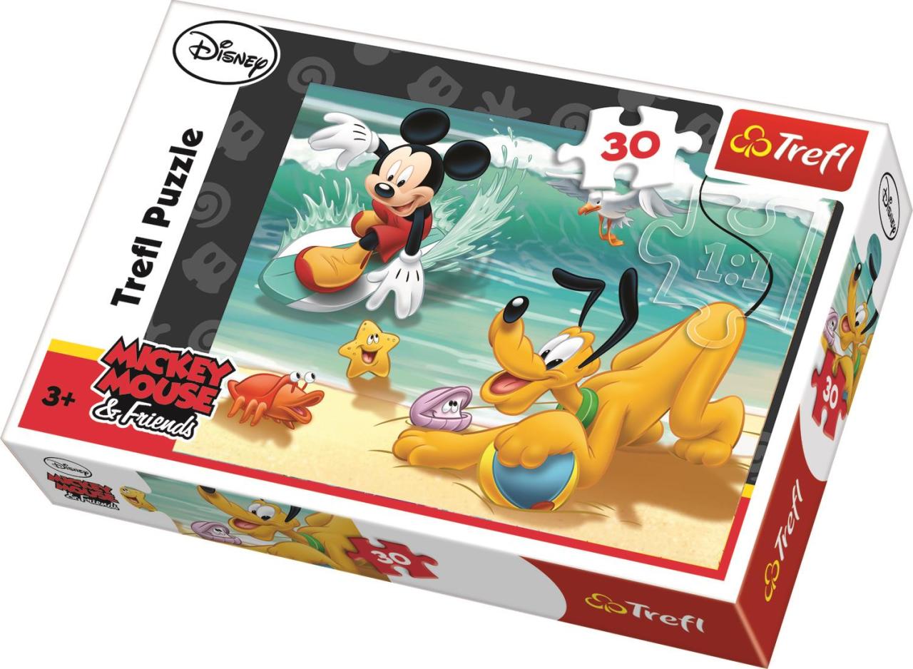 Trefl Puzzle Mickey And Pluto At The Beach 30 Parça Yapboz