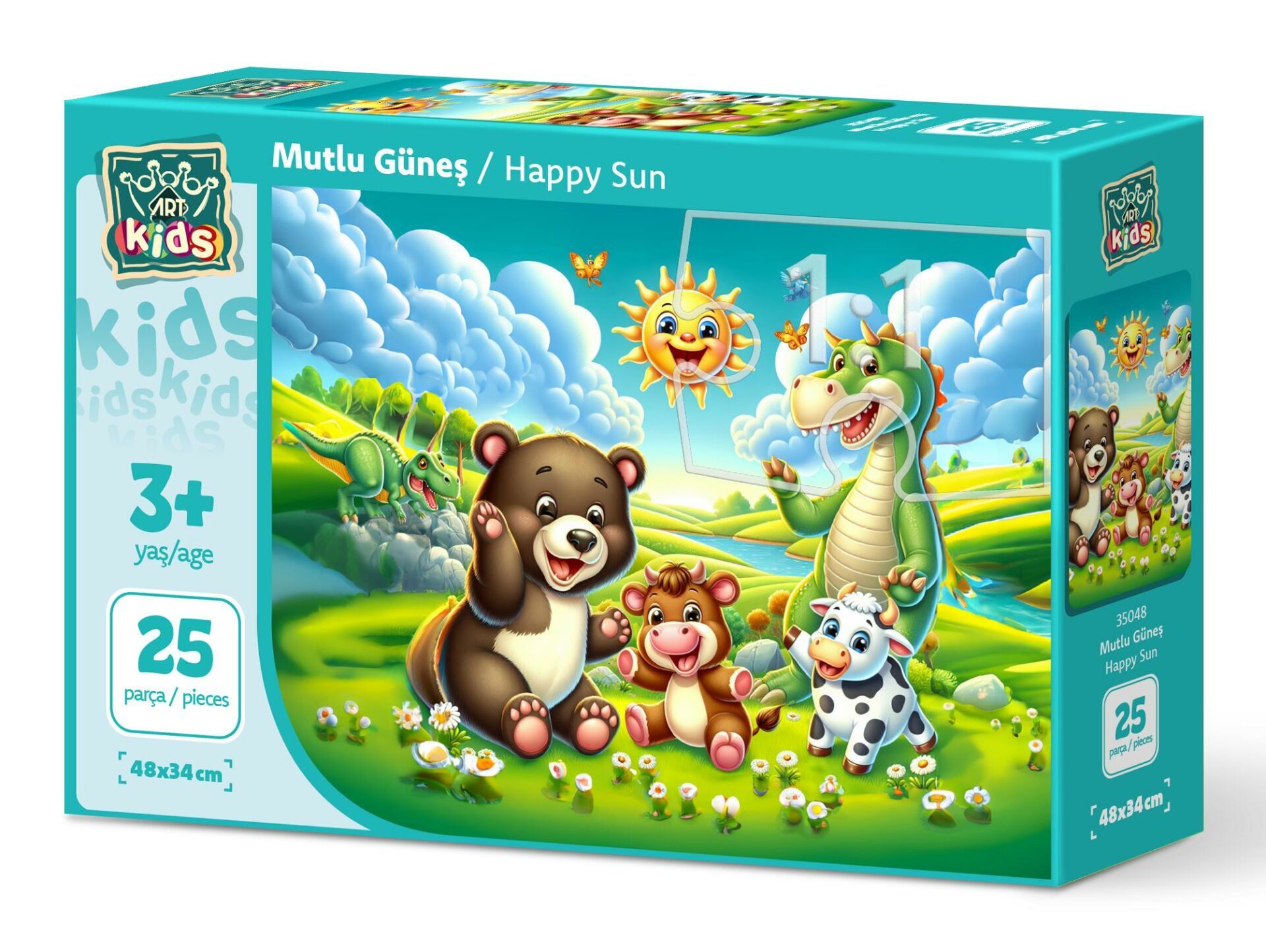 Art Çocuk Mutlu Güneş 25 Parça Puzzle