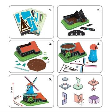 Cubic Fun Yel Değirmeni - Hollanda