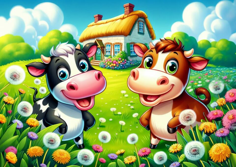 Art Çocuk Mutlu İnekler 25 Parça Puzzle