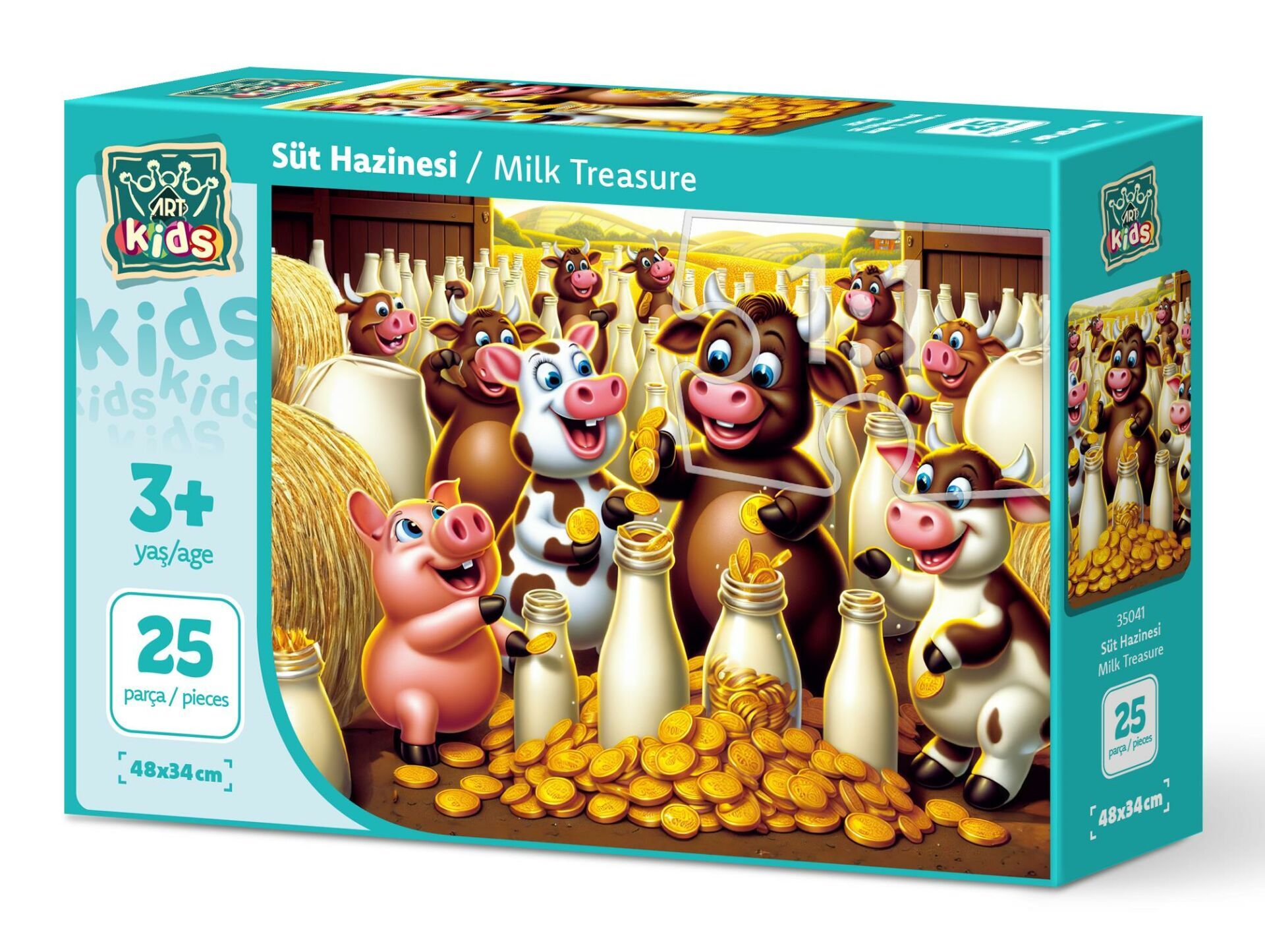 Art Çocuk Süt Hazinesi 25 Parça Puzzle