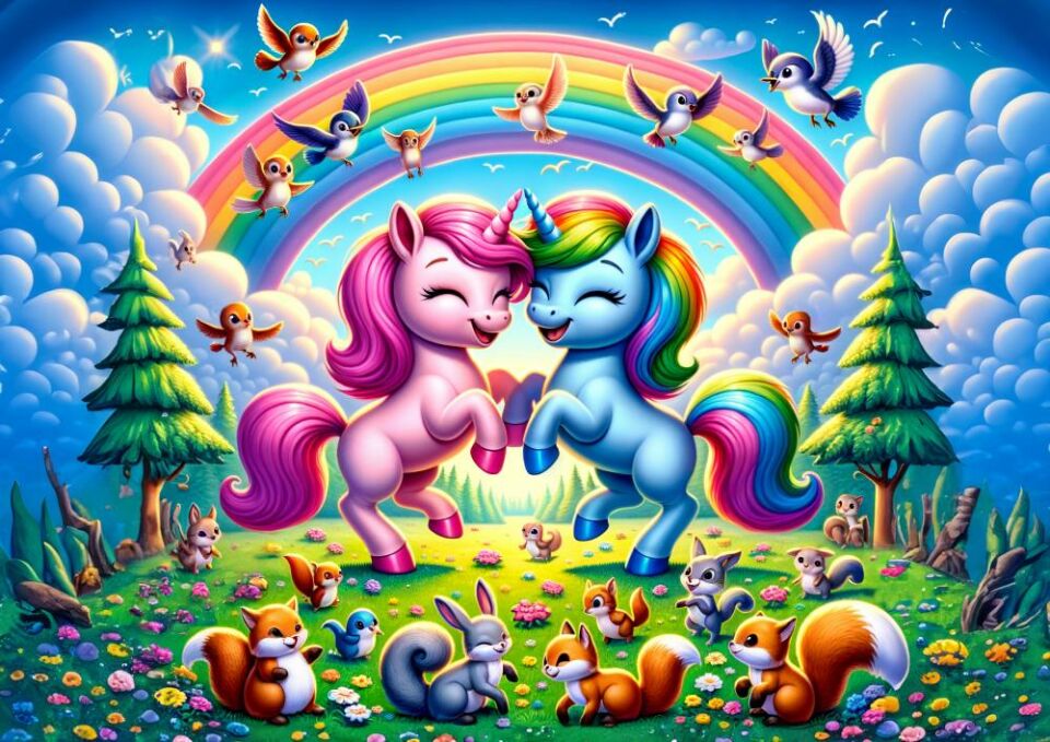 Art Çocuk Pegasus Ve Gökkuşağı 25 Parça Puzzle