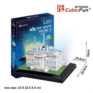 Cubic Fun Beyaz Saray - ABD  (Led Işıklı)
