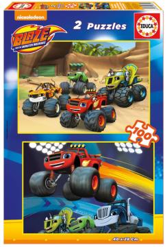 Educa Puzzle Blaze, Nickelodeon 2 X 100 Parça