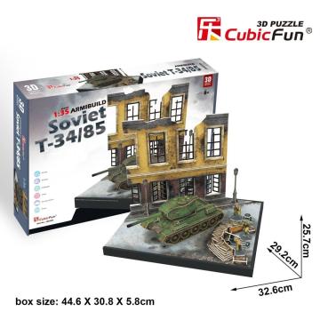 Cubic Fun Soviet T34/85 Dioroma Set