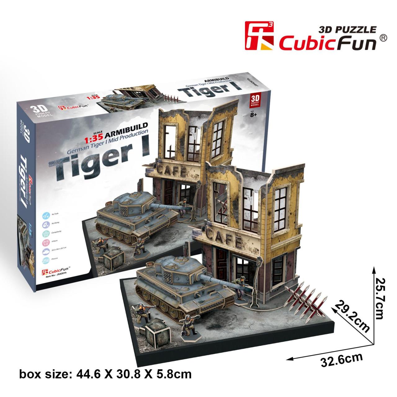 Cubic Fun German Tiger I Mid Dioroma Set