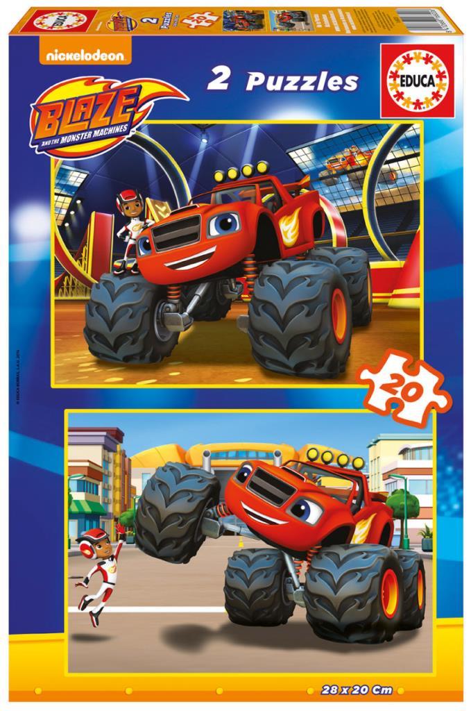Educa Puzzle Blaze, Nickelodeon 2 X 20 Parça