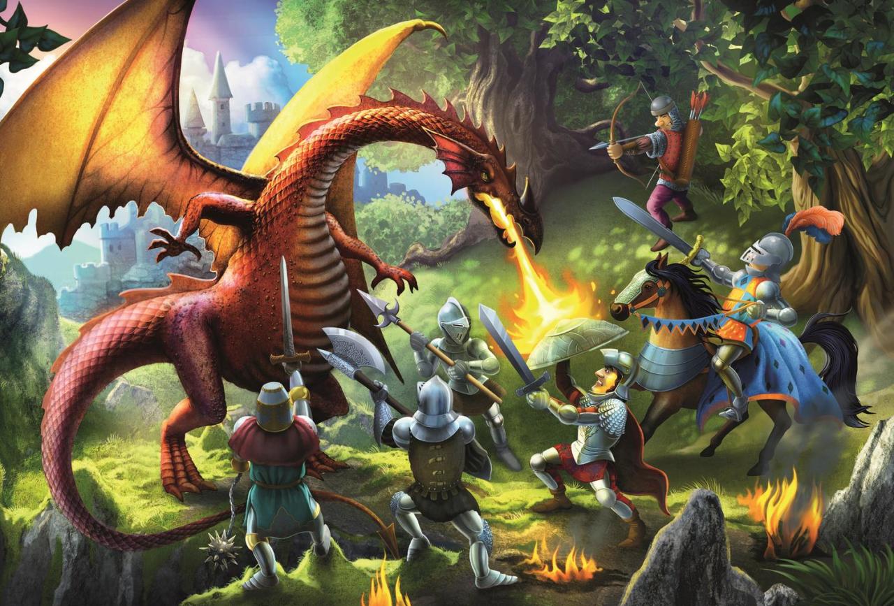 Trefl Puzzle Meeting The Dragon 100 Parça Yapboz