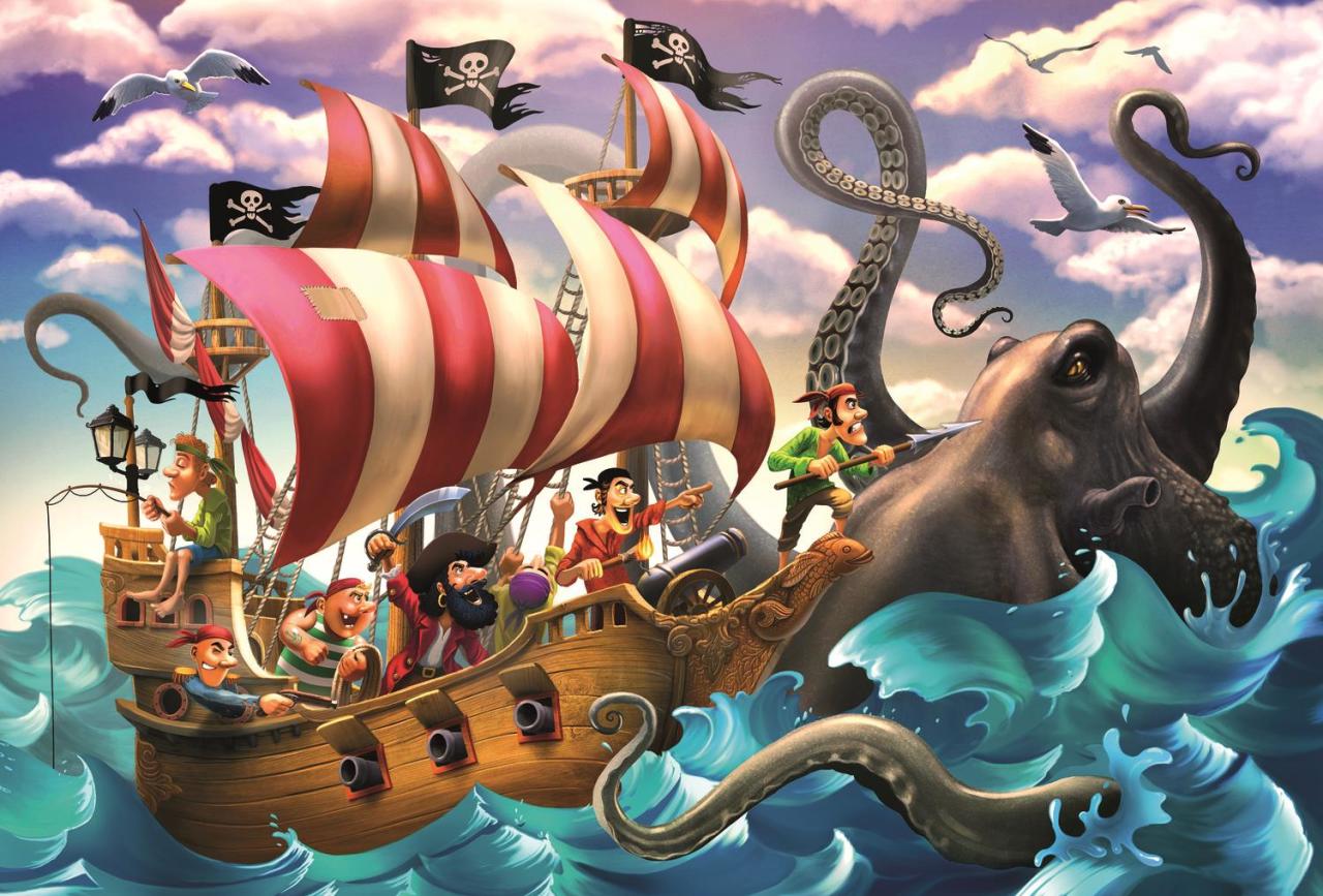 Trefl Puzzle The Sea Battle 100 Parça Yapboz