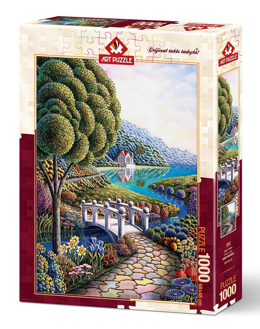 Art Puzzle Çiçek Koyu 1000 Parça Puzzle