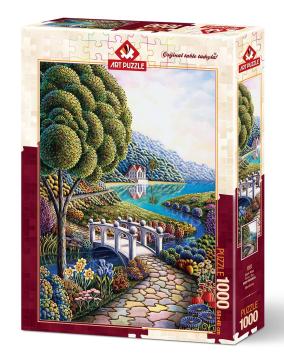 Art Puzzle Çiçek Koyu 1000 Parça Puzzle