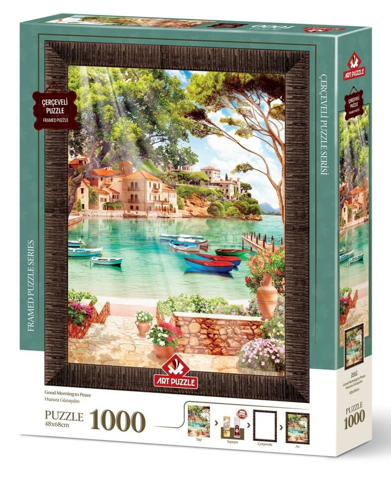 Art Puzzle Huzura Günaydın 1000 Parça Çerçeveli Puzzle