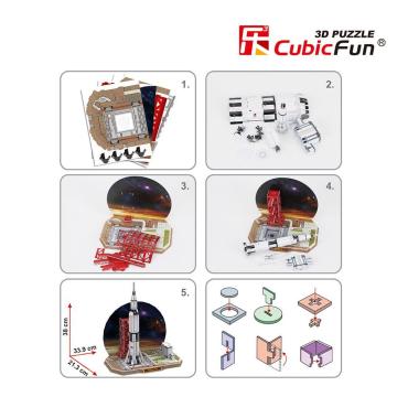 Cubic Fun Saturn V Roket