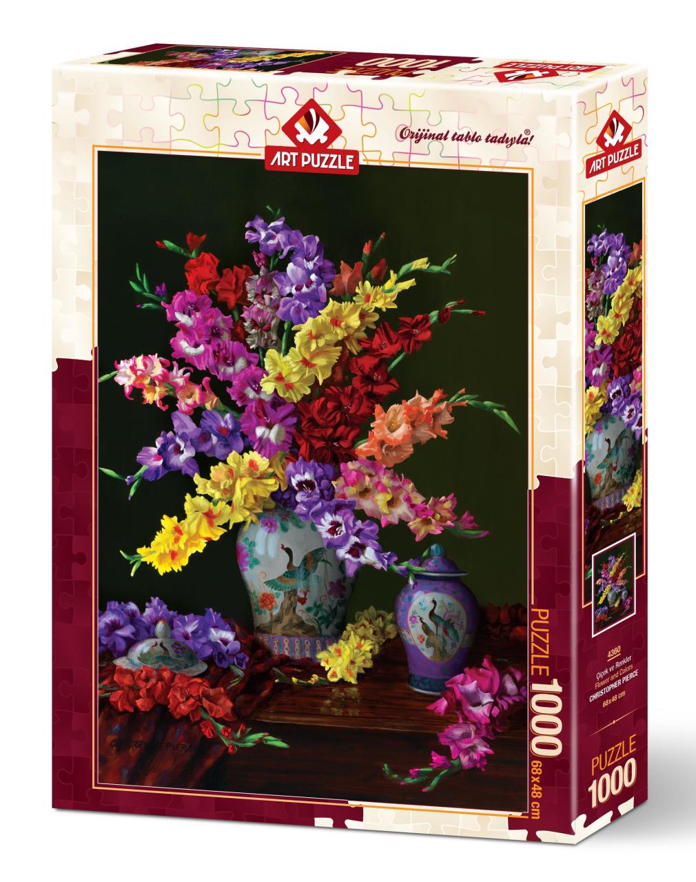 Art Puzzle Çiçek Ve Renkler 1000 Parça Puzzle