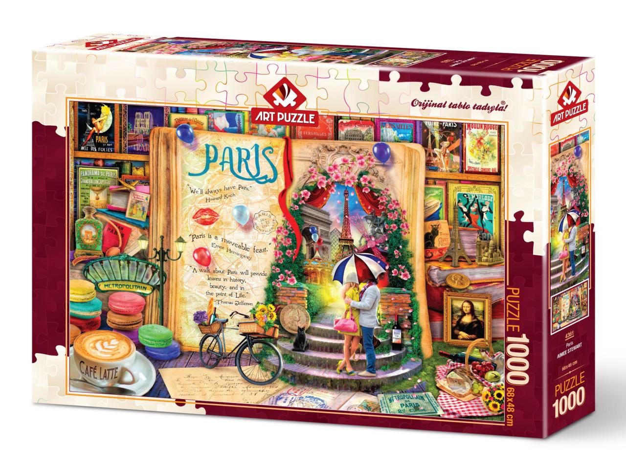 Art Puzzle Paris 1000 Parça Puzzle