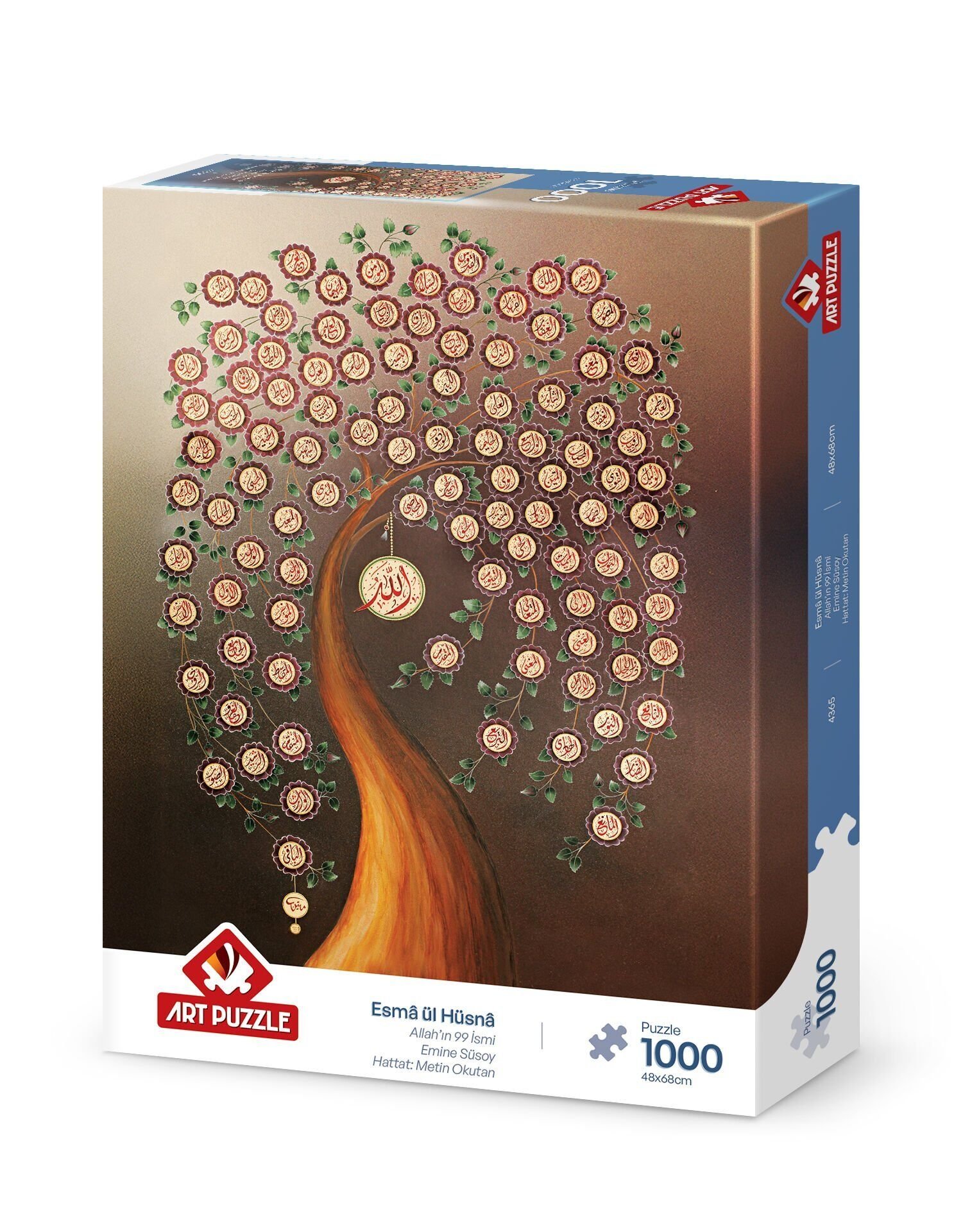Art Puzzle Allah'ın 99 İsmi (Esma-Ül Hüsna) 1000 Parça Puzzle
