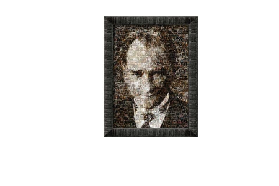 Art Puzzle Mustafa Kemal Atatürk (Kolaj Puzzle) 1000 Parça Çerçeveli Puzzle