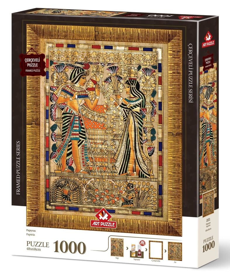 Art Puzzle Papirüs 1000 Parça Çerçeveli Puzzle
