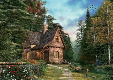 Art Puzzle Kütük Ev 1500 Parça Puzzle