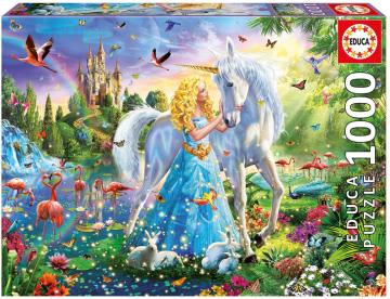 Educa Puzzle The Princess And The Unicorn 1000 Parça Puzzle