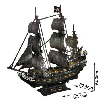 Cubic Fun Queen Anne's Revenge Gemisi ( Led Işıklı )