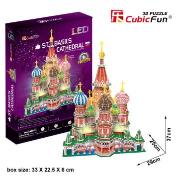 Cubic Fun St. Basil's Katadrali - Rusya (Led Işıklı)