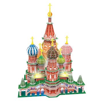 Cubic Fun St. Basil's Katadrali - Rusya (Led Işıklı)