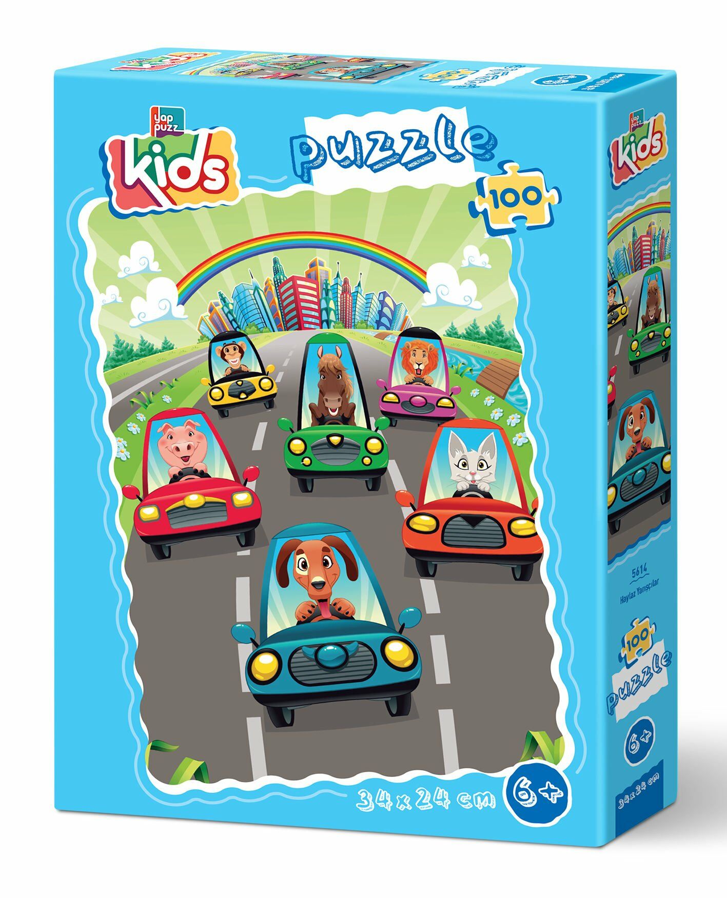 Yappuzz Haylaz Yarışçılar 100 Parça Çoçuk Puzzle