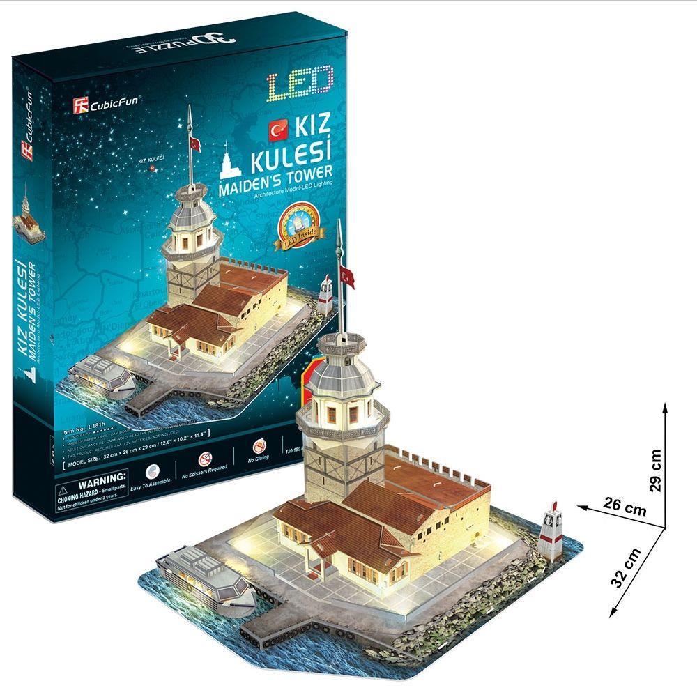 Cubic Fun Kız Kulesi - Türkiye (Led Işıklı )