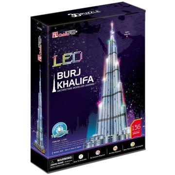 Cubic Fun Burj Halife Binası - Dubai (Led Işıklı)
