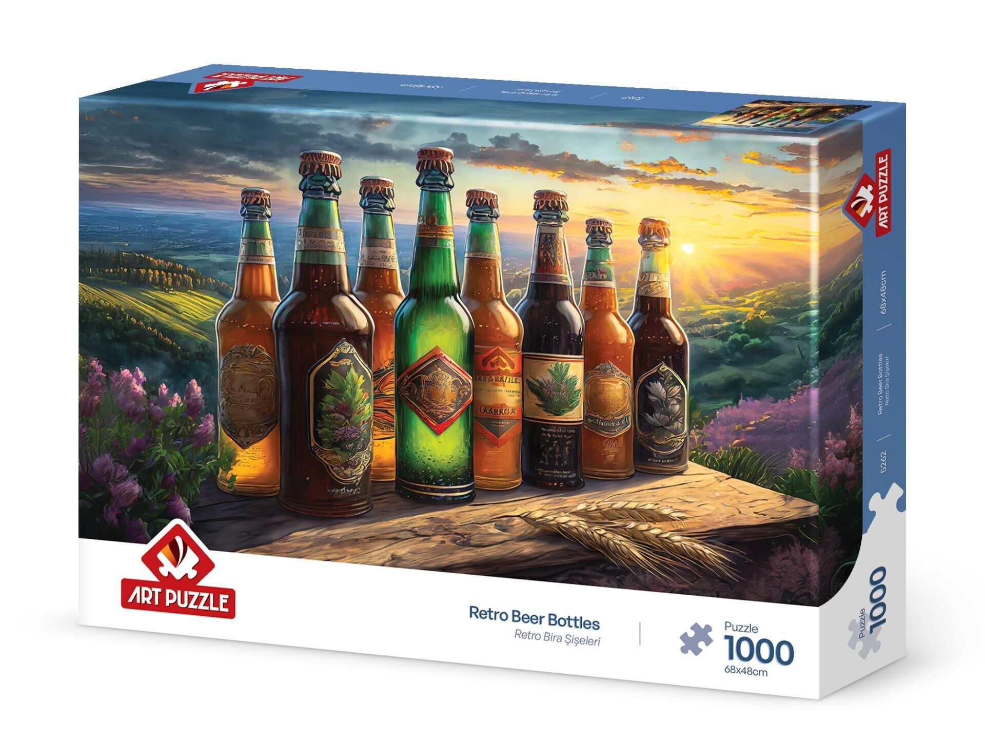 Art Puzzle Retro Bira Şişeleri 1000 Parça Puzzle