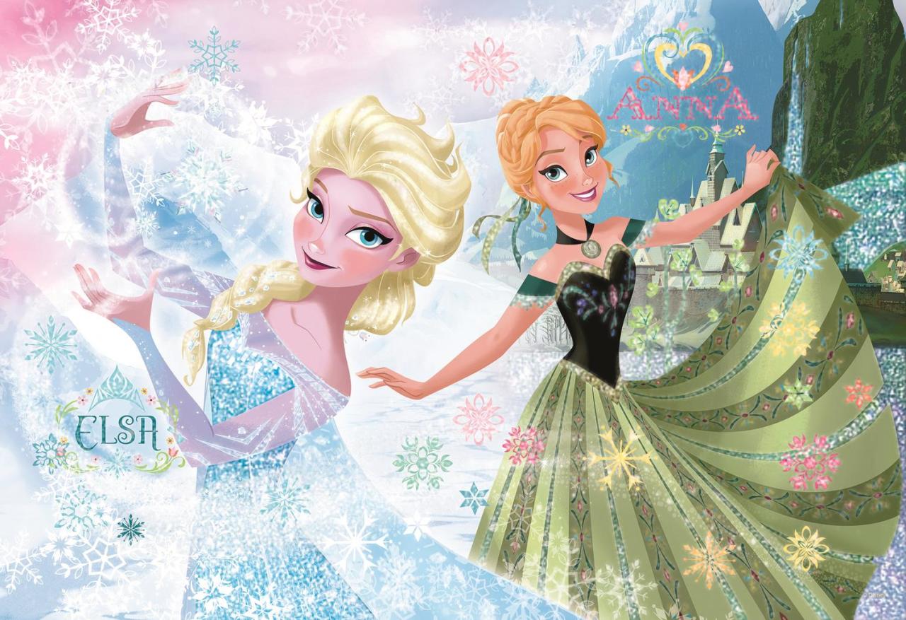 Trefl Puzzle Frozen Anna And Elsa 100 Işıltılı Simli Parça Yapboz