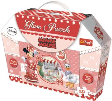 Trefl Puzzle Minnie Mouse 50 Işıltılı Simli Parça Yapboz