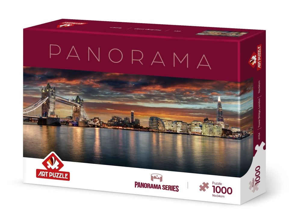 Art Puzzle Tower Bridge,London 1000 Parça Panorama Puzzle