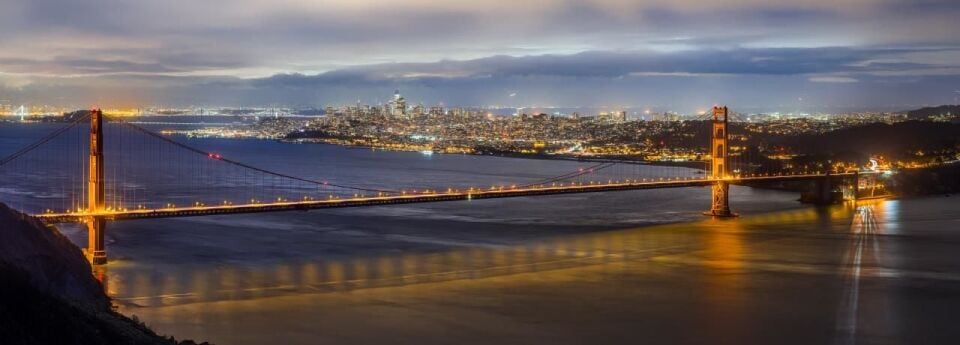 Art Puzzle Golden Gate,San Francisco 1000 Parça Panorama Puzzle