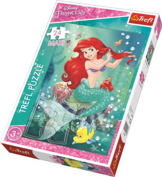 Trefl Puzzle Princess Underwater Bauty Salon 24 Parça Maxi Yapboz
