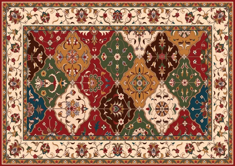 Art Puzzle Anadolu Çiçekleri-Halı Motif 1000 Parça Puzzle