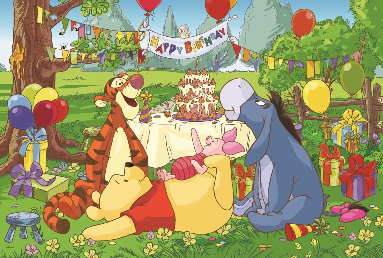 Trefl Puzzle Winnie The Pooh Birthday Party 24 Parça Maxi Yapboz