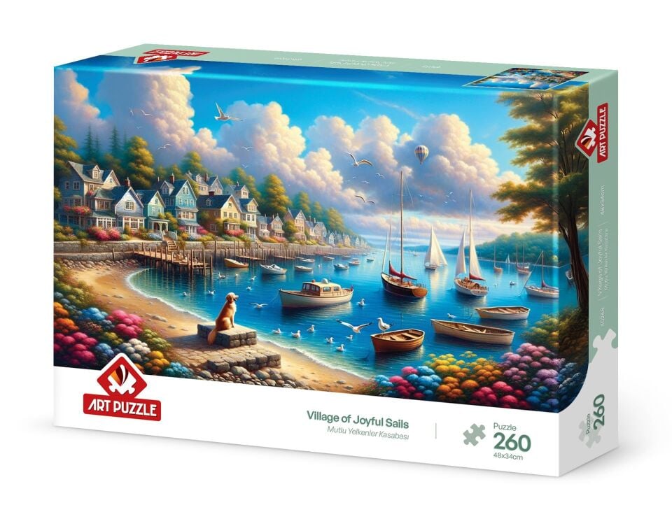 Art Puzzle Mutlu Yelkenler Kasabası 260 Parça Puzzle