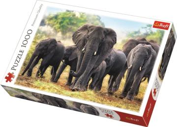 Trefl Puzzle African Elephants 1000 Parça Puzzle