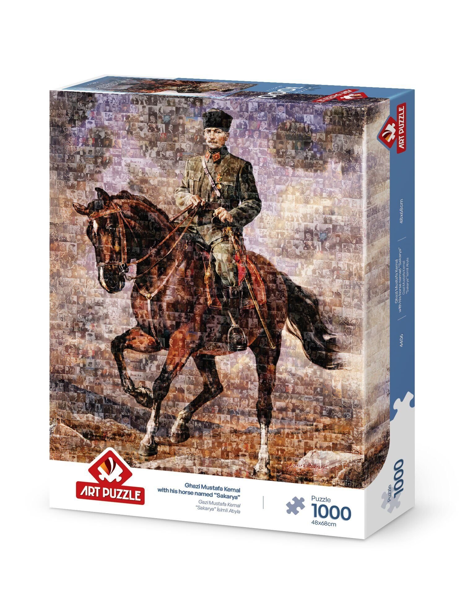 Art Puzzle Atatürk Sakarya İsimli Atıyla Kolaj 1000 Parça Puzzle