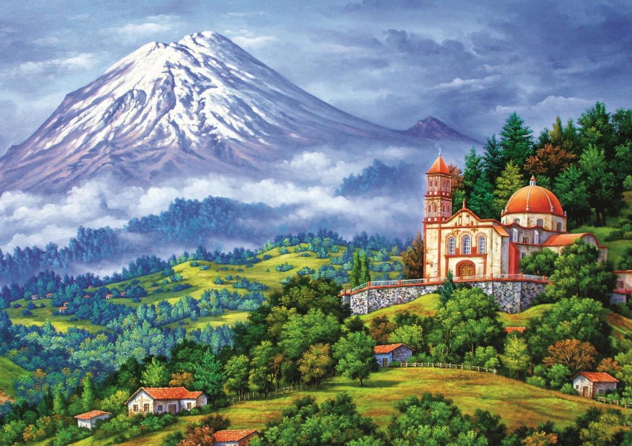 Trefl Puzzle Landscape With The Volcano, Chili 1000 Parça Puzzle