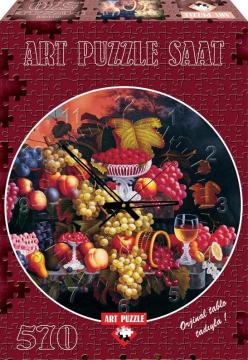 Art Puzzle Meyveli Natürmort 570 Parça Saat Puzzle