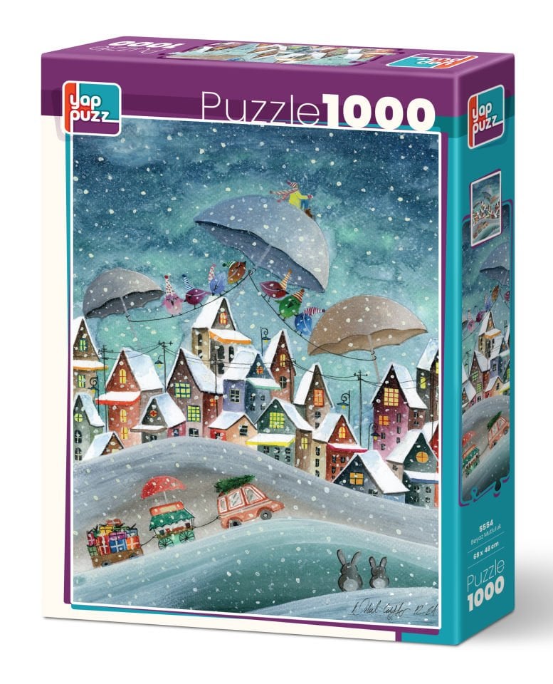 Yappuzz Beyaz Mutluluk 1000 Parça Puzzle