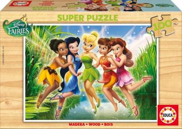 Educa Puzzle Peri Kızları 100 Parça Ahşap Puzzle